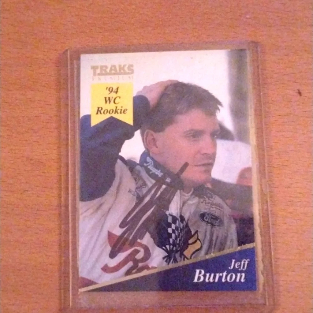 NASCAR Jeff Burton Autographed Rookie Card
